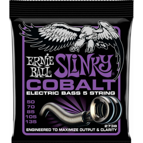 Ernie Ball 2738 5-String Cobalt Power Slinky Bass